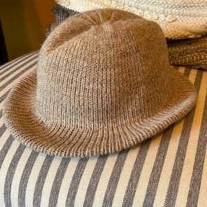Vintage Wool Blend Knit Fedora EUC